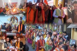अल्मोड़ा: भव्य रूप से निकली अयोध्या से आए अक्षत कलश व रामडोले की शोभा यात्रा, जय श्री राम के स्वरों से गुंजायमान हुई नगरी