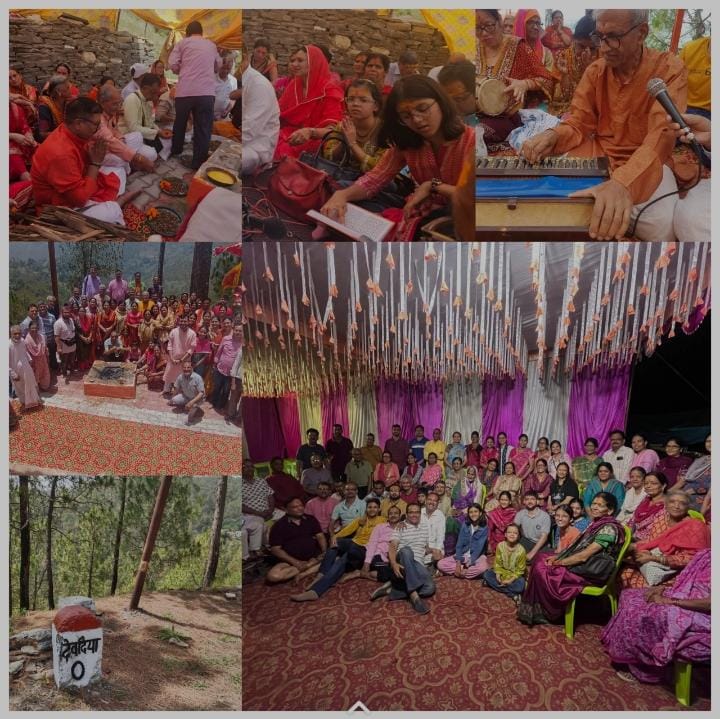 Almora-news दिवदिया गोलज्यू मंदिर में तीन दिवसीय आध्यात्मिक कार्यक्रम आयोजित