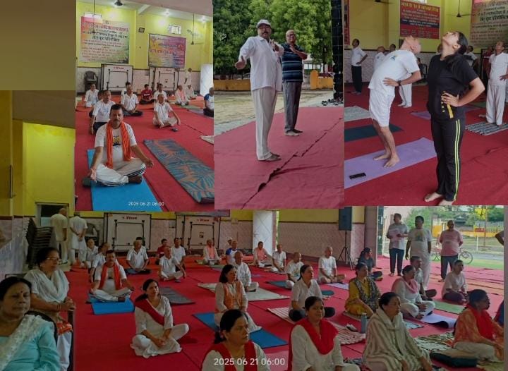करें योग रहे निरोग:श्री रामलीला समिति महानगर में योगा दिवस पर जागी जनचेतना