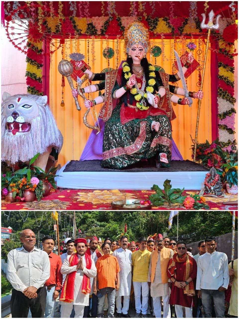 शारदीय नवरात्र आरम्भ के साथ दुर्गामहोत्सव का  भव्य-दिव्य श्री मंगलकलश यात्रा का शुभारंभ