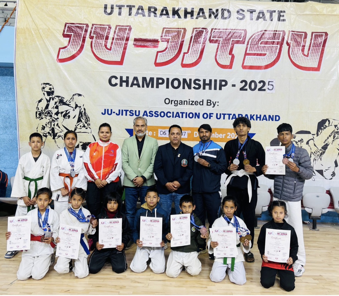 उत्तराखंड स्टेट जूजित्सु चैंपियनशिप में अल्मोड़ा जिले का जलवा, कुल 16 पदक झटके
