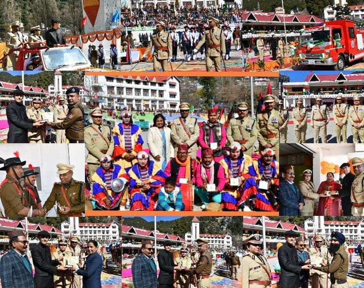 नैनीताल पुलिस ने हर्षोल्लास के साथ मनाया 77 वां गणतंत्र दिवस समारोह