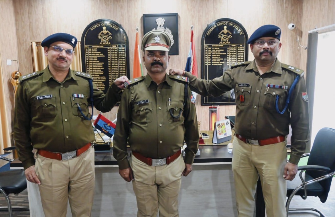 अल्मोड़ा पुलिस के 21 हेड कांस्टेबल बने अपर उपनिरीक्षक