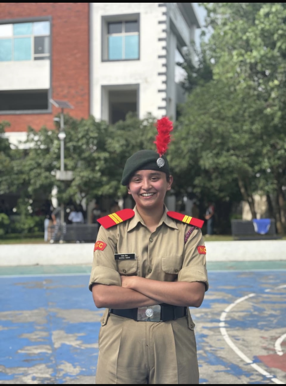 गणतंत्र दिवस परेड कर्तव्य पथ नई दिल्ली के लिए एनसीसी कैडेट नयना बिष्ट का चयन